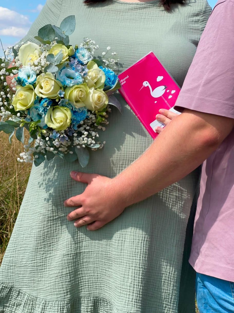 Strauß für ein Babybauchshooting