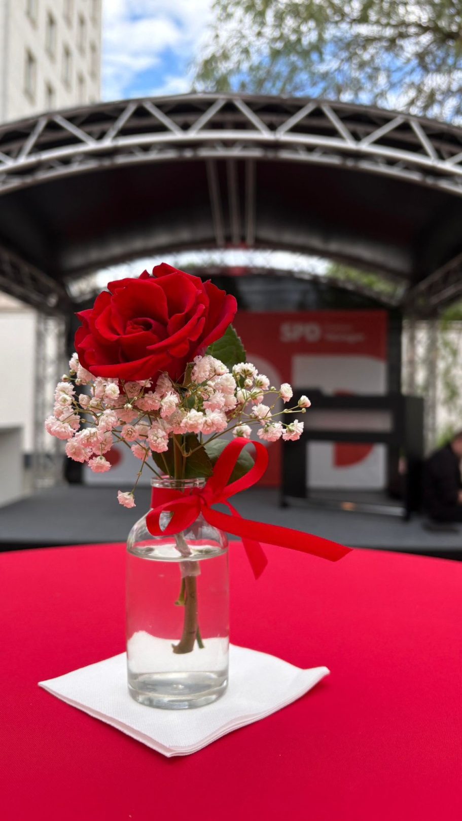 Blumendeko für den SPD Jahresempfang